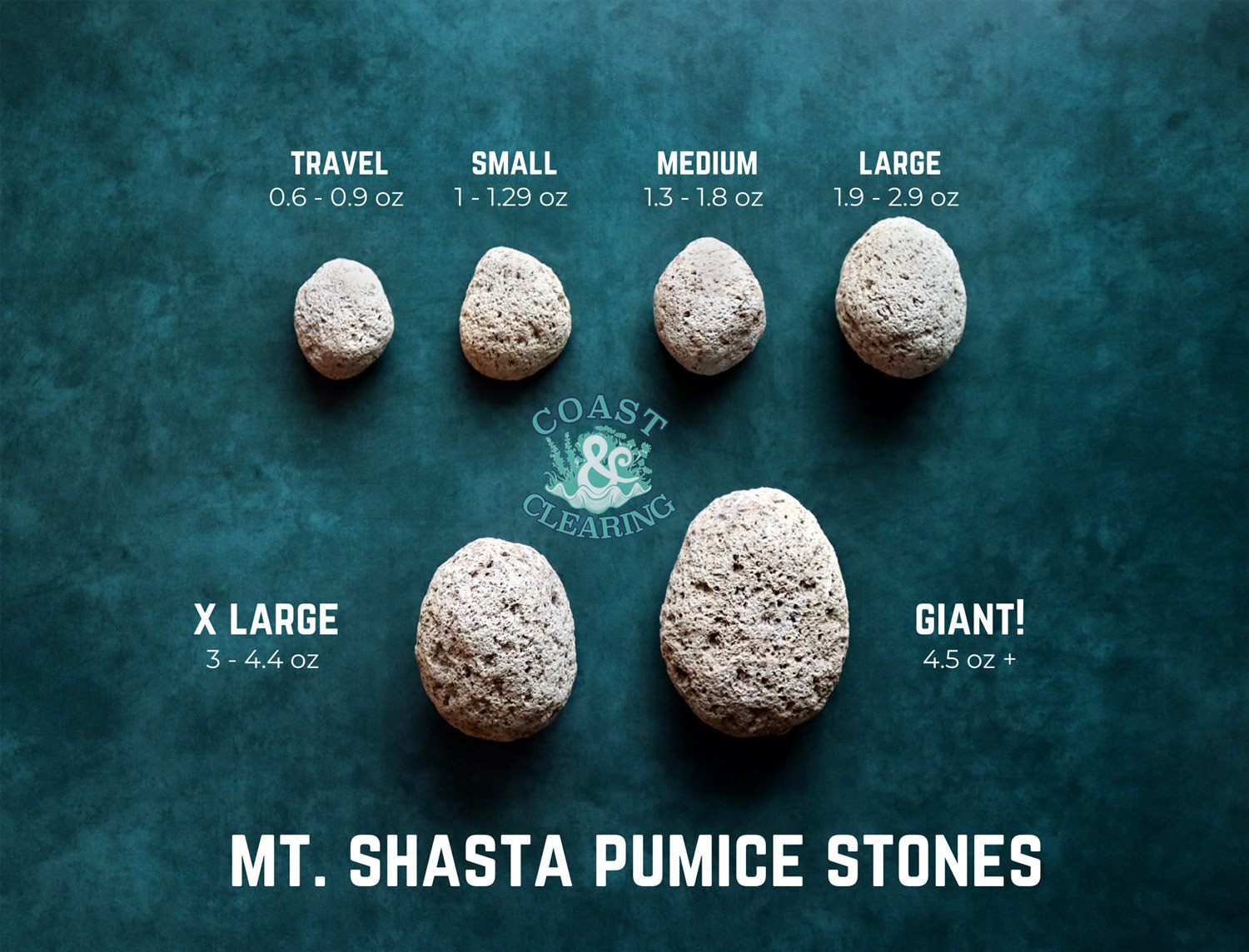 Natural Pumice Stone Sourced from Mt.Shasta - Naturally Created, Sustainably Collected, Unprocessed. For Manicures, Pedicures & More!