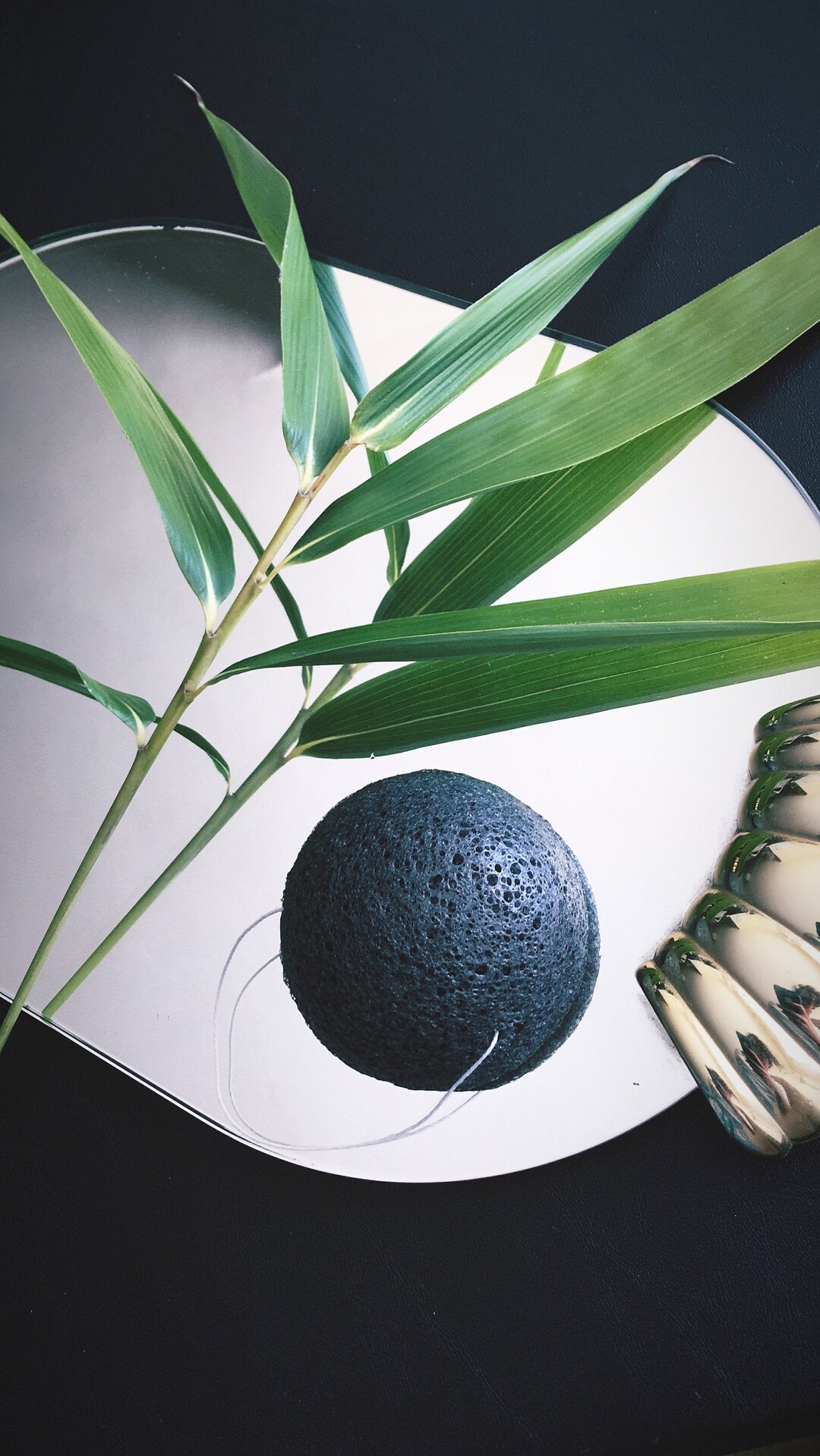 Pure Konjac Facial Sponge Bamboo Charcoal or Green Tea Tree Best for