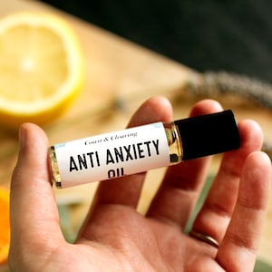 Pure | Anti Anxiety Essential Oil Blend 10mL Roll on Aromatherapy - Mindfulness, Meditation, Grounding, Calming, Tension, Panic, Sleep, Yoga