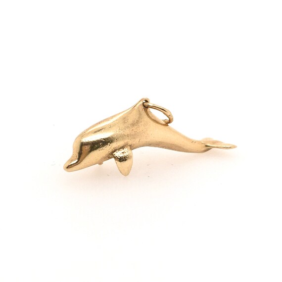 Dolphin Charm 14k Pendant /Charm