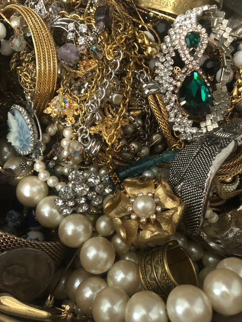 Bulk Lot Vintage Estate Retro Antique Jewelry 3 or 5 Pieces Etsy