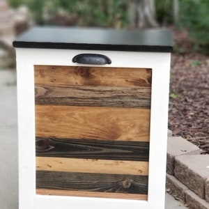 Custom Wooden Trash Can Cabinet Tiltout