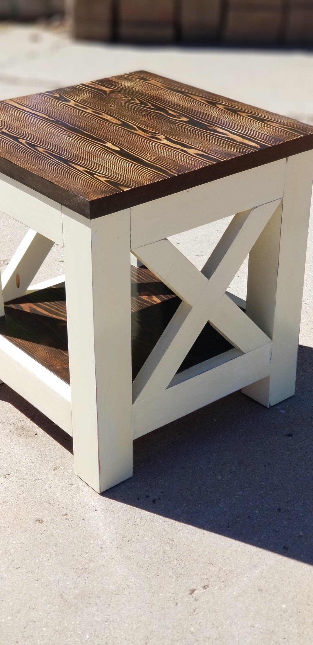 Chunky Farmhouse End Table Etsy