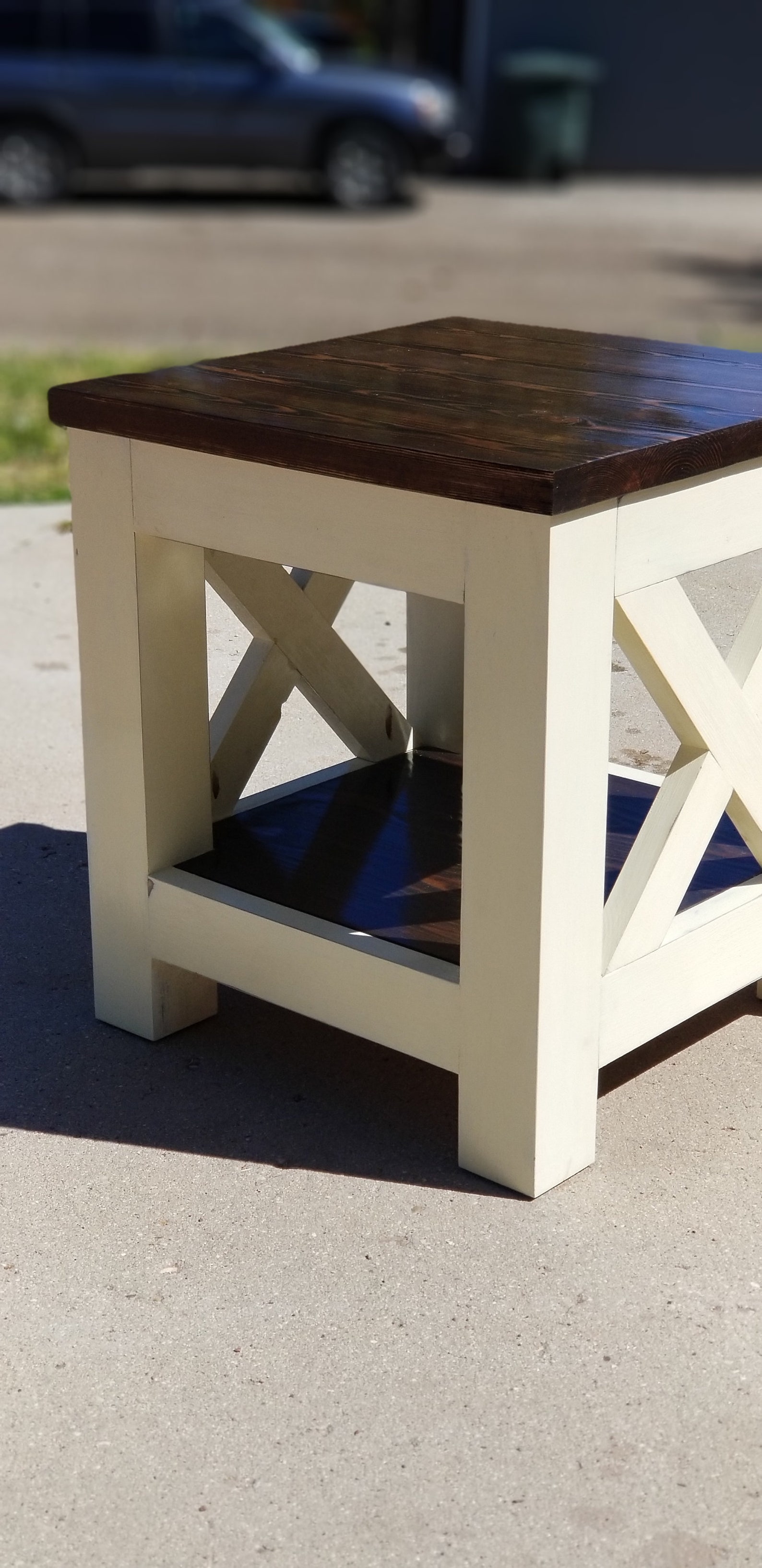 Chunky Farmhouse End Table Etsy