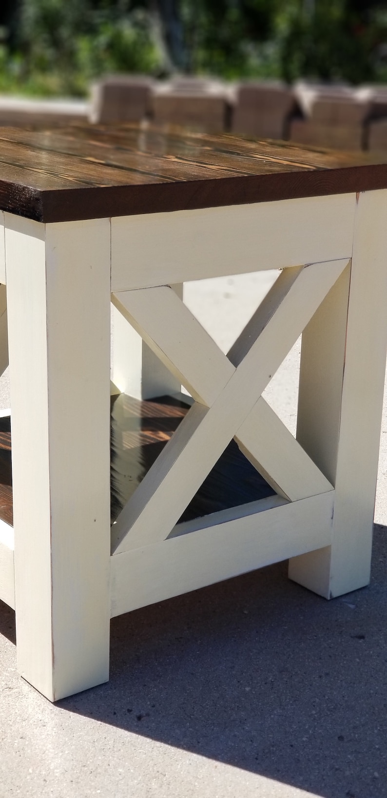 Chunky Farmhouse End Table Etsy