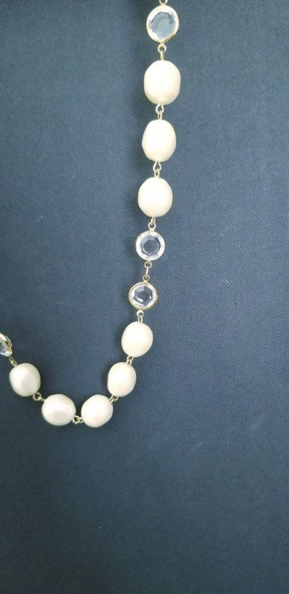 Givenchy Faux Pearl and Swarovski Crystal Necklace