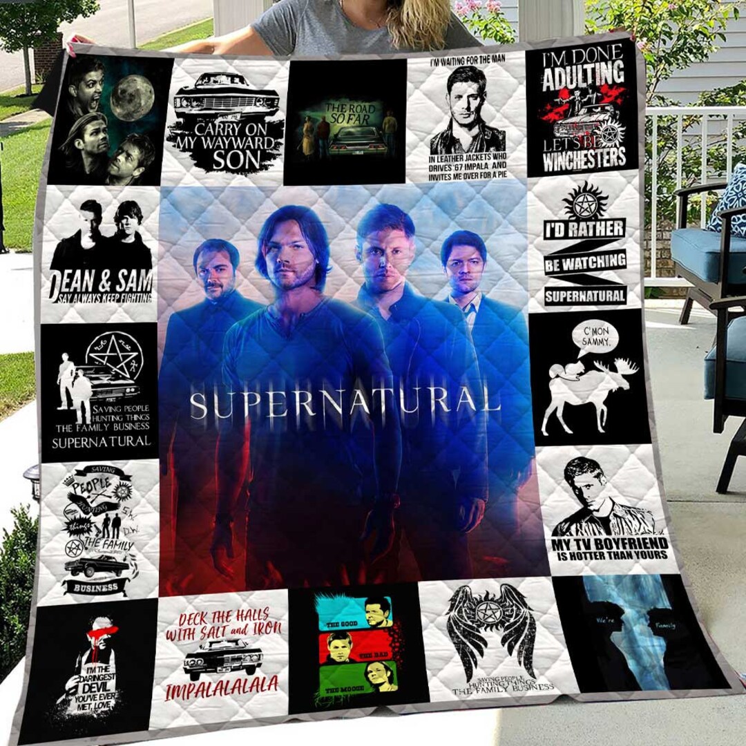 Supernatural American TV Series Fleece Blanket Supernatural Etsy