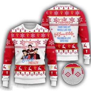 Elvis Christmas Sweater 2023 Elvis Presley All Over Print - Etsy