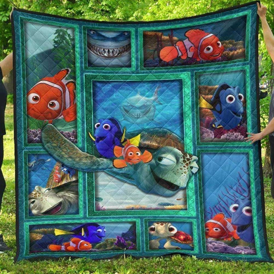 Finding Nemo PREMIUM Fleece Blanket, Disney Movie Fleece Blanket, Nemo