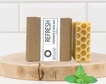 Lemongrass Mint | Organic Natural Soap Bar | REFRESH