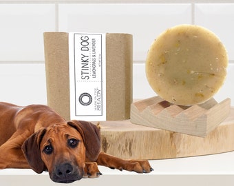 Stinky Dog | Dog Shampoo | Dog Deodorizer | Dog Shampoo Bar | Natural Dog Shampoo | Dog Soap | Dog Lovers Gift | All Natural Dog Shampoo