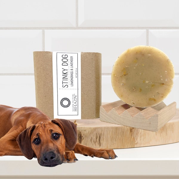 Stinky Dog | Dog Shampoo | Dog Deodorizer | Dog Shampoo Bar | Natural Dog Shampoo | Dog Soap | Dog Lovers Gift | All Natural Dog Shampoo