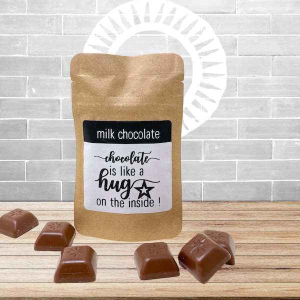 Milk Chocolate Packet | Chocolate is like a HUG on the inside | 6 pieces