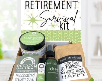 Retirement Survival Kit: Care Package for New Retirees with Relaxing Treats & Pampering Gifts