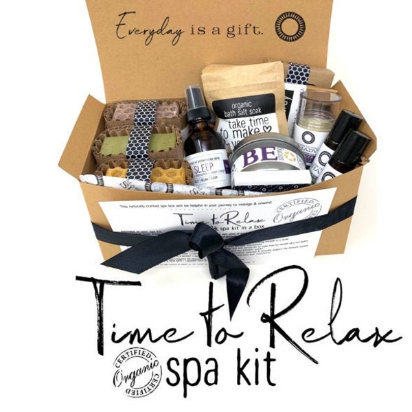 Spa Gift Set |  Pamper Gift for Her | Natural Spa Box |  Relaxation Gift