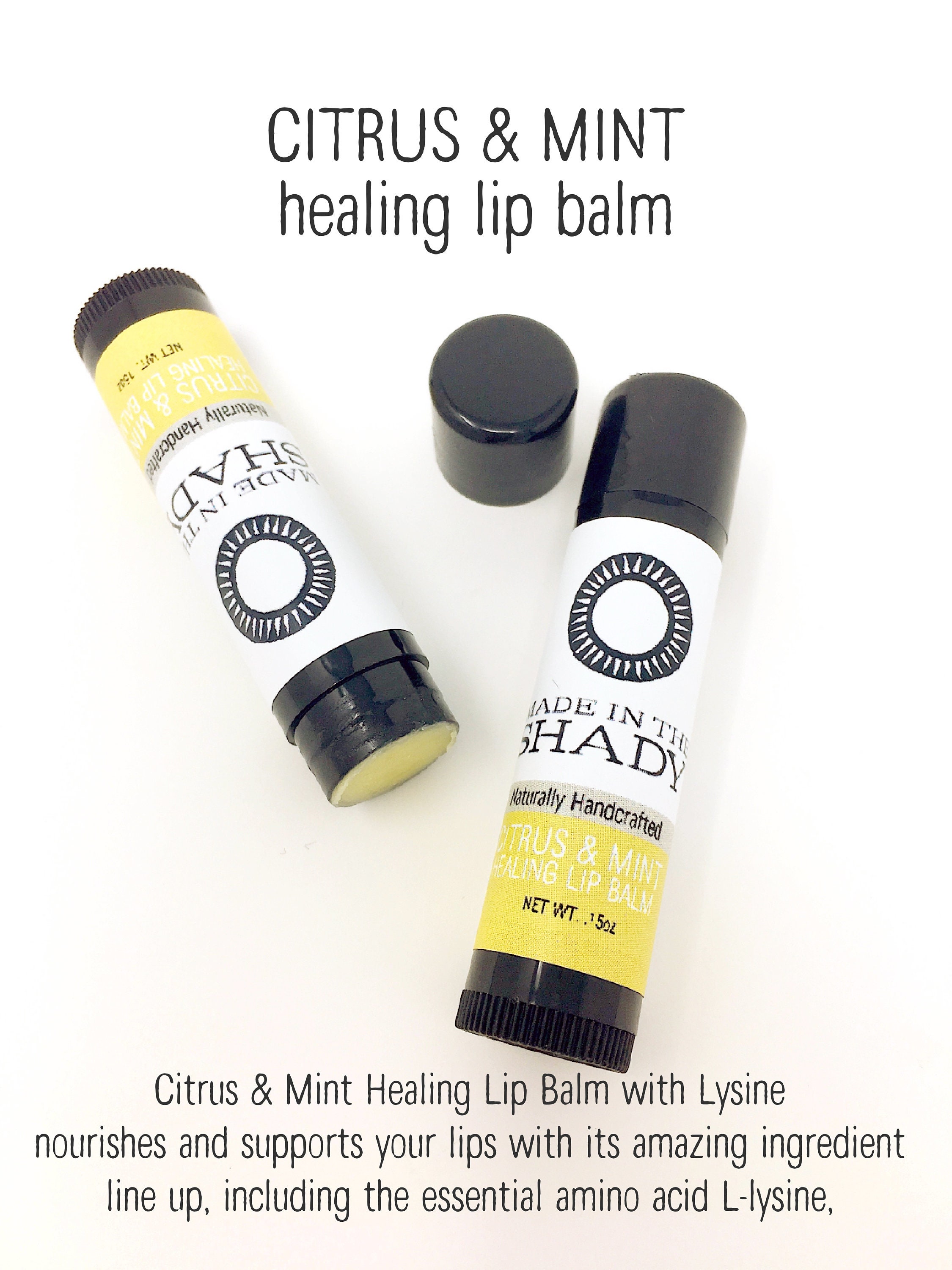 Lysine Citrus Mint Healing Lip Balm FREE SHIPPING