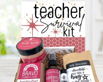 Personalized Teacher Gift Box • Self-Care Relaxation Set Appreciation • Back to School