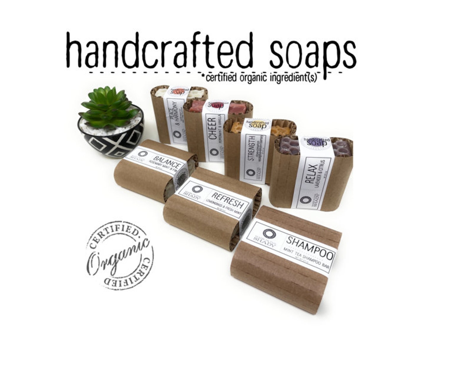 Mint Organic Shampoo Bar Natural Shampoo Bar Plastic Free Etsy