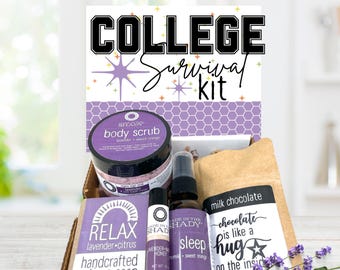 College Survival Kit: Natural Stress Relief Essentials for Student Dorm Wellness Care Package Gift
