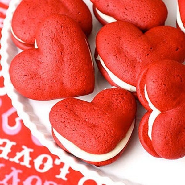 Organic Valentine's Day Red Velvet Whoopie Pies