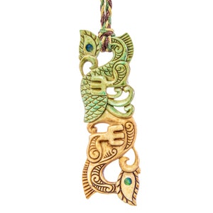 Hand Carved Maori Inspired Manaia Protection Necklace