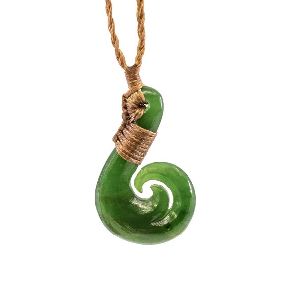 Spiral Nephrite Jade Necklace