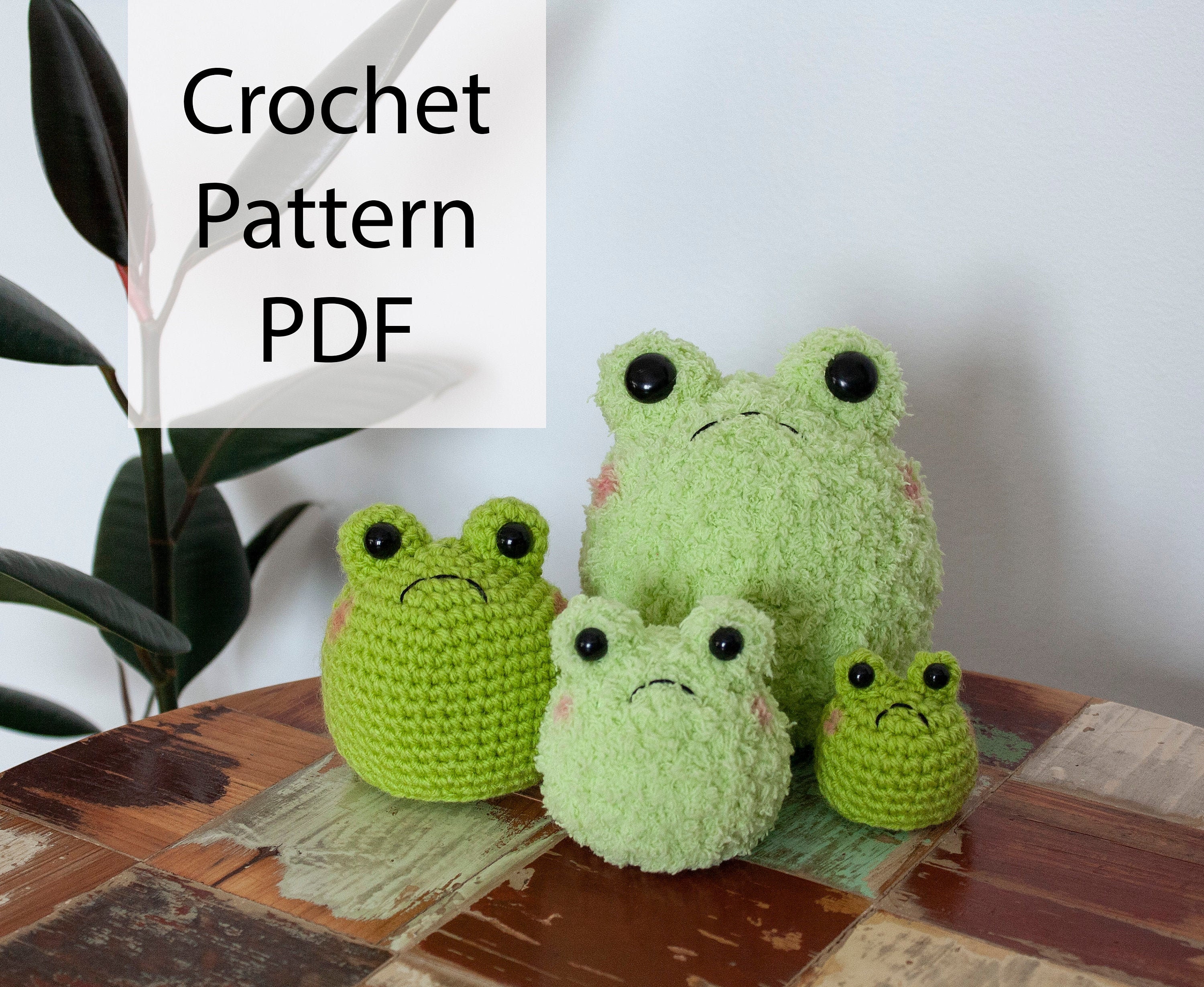 Amigurumi Crochet Grumpy Frog Family Pattern PDF | Etsy