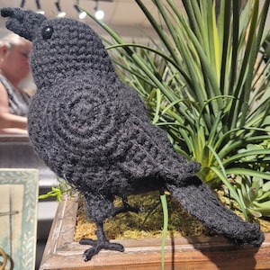 Crochet Crow PATTERN – Realistic Amigurumi (PDF Download) not AI