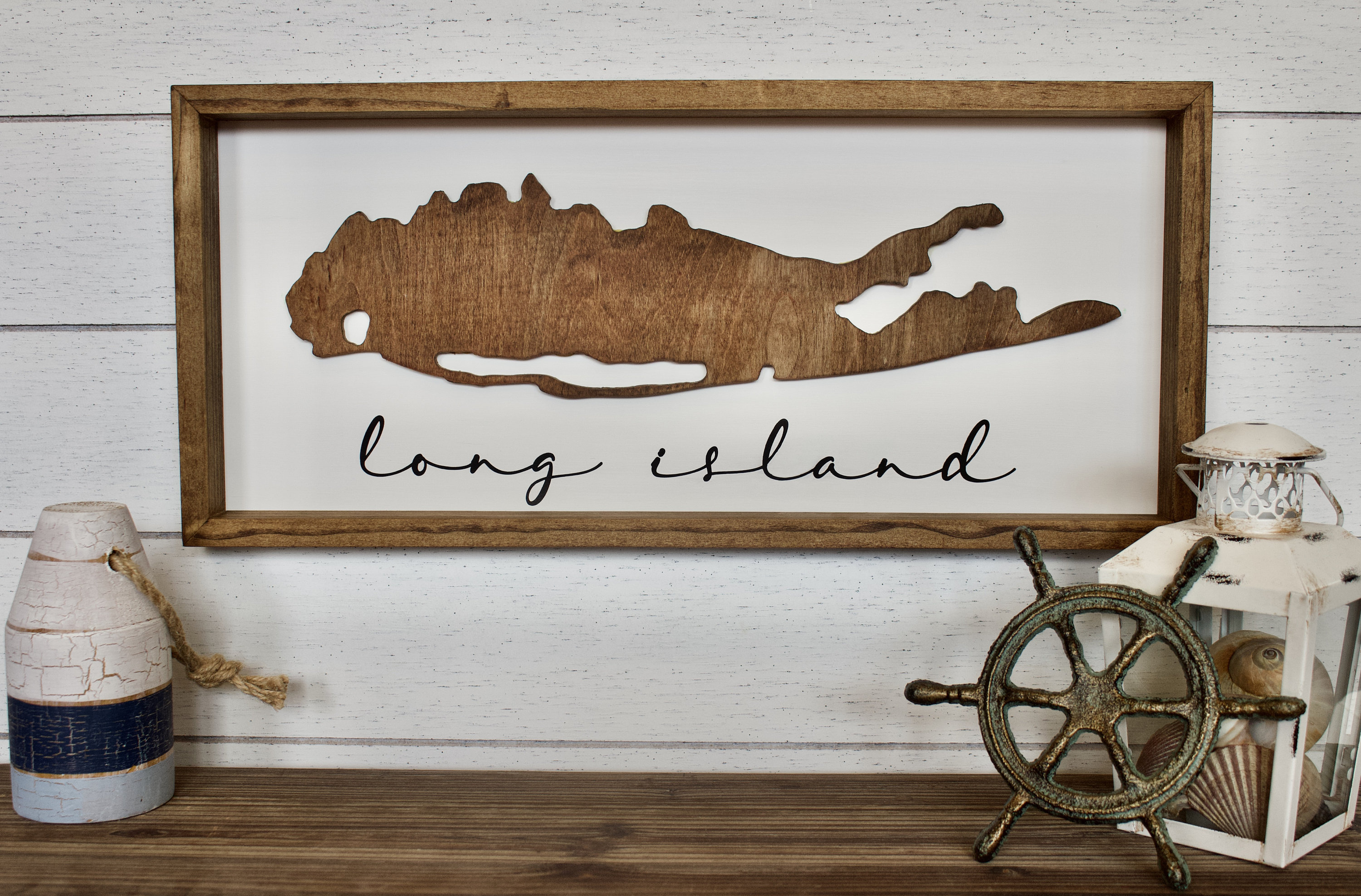 Long Island 3D Framed Wood Sign Wall Decor Wall Art Long Etsy