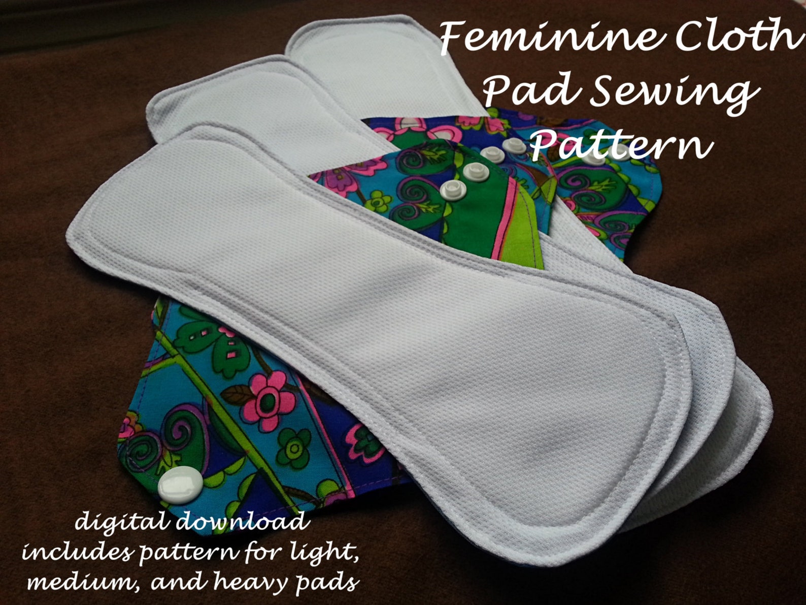 Reusable Cloth Menstrual and Incontinence Pad Pattern 3 - Etsy