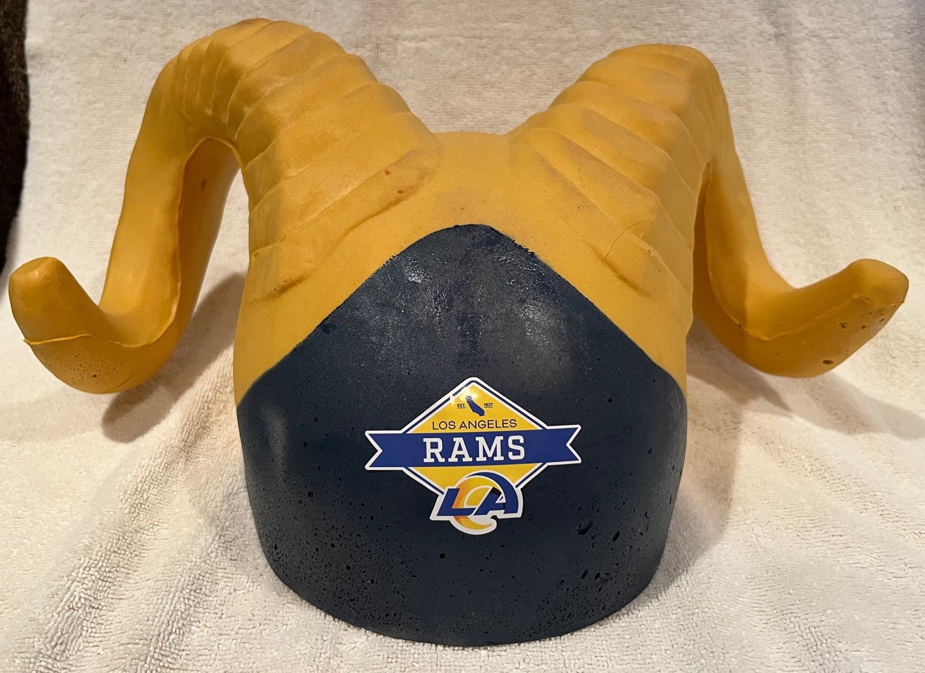 Rams hard hat with horns hotsell