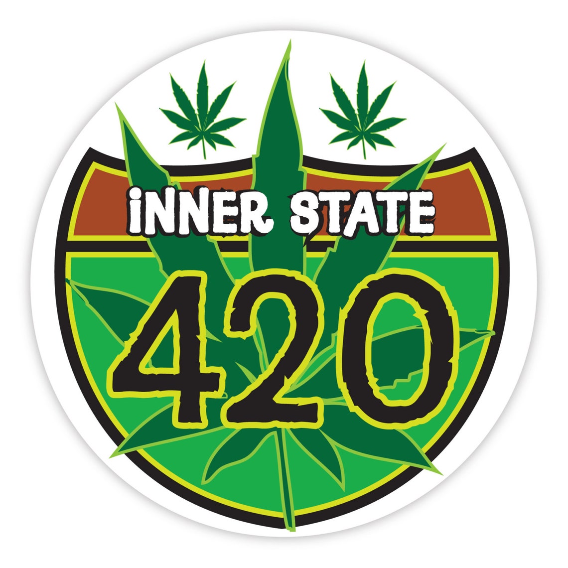 420, 420 or 4/20 Marijuana Sticker Etsy