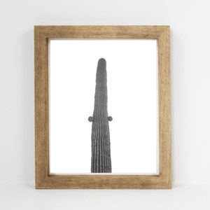 Cactus Photo, Black and White Cactus Print, Saguaro Cactus, Printable Wall Decor, Cactus Digital Download, Desert Photo, Southwest Art