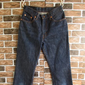 Vintage 2002 Levi&#39;s 517 Dark Wash Blue Cotton W517 Bootcut Flare Womens Jeans Denim Pants Fits 26x29