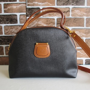 Vintage NORMA KAMALI Black Nylon Bag, Minimalist Handbag