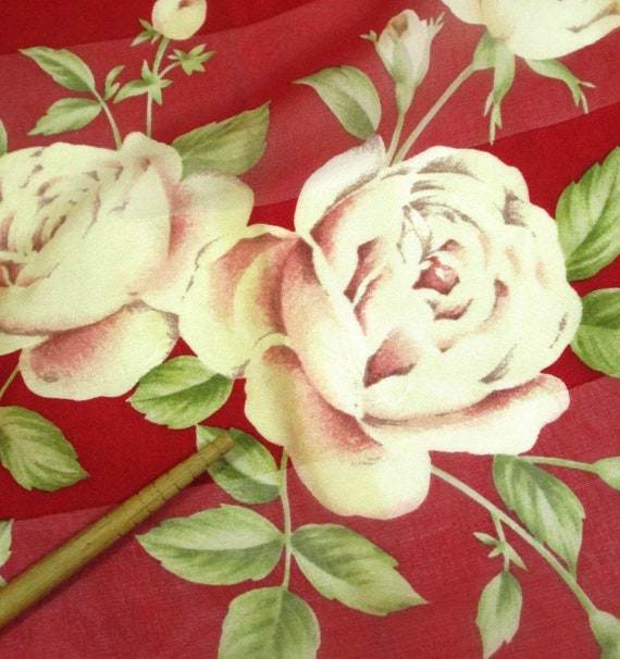 Vintage 90s Yves Saint Laurent YSL Floral Rose Re… - image 5