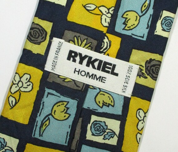 Vintage 90's Rykiel Homme Plaid Checks Floral Pat… - image 6