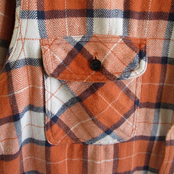 90s Levi's Silvertab Gingham Plaid Pattern Orange… - image 5