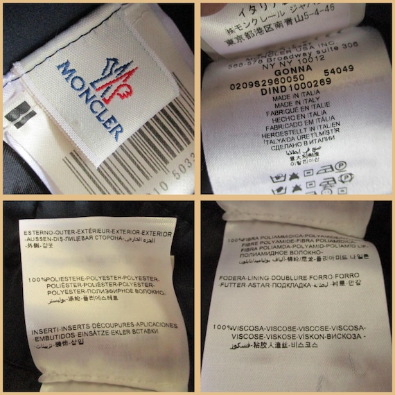 Moncler Solid Navy Blue Color Polyester Quilted A… - image 10