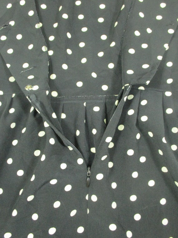 Vintage 90s Polka Dot Pattern Black Color Agnes B… - image 5