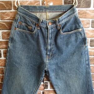 Vintage Kinky Jeans Hysteric Glamour Dark Wash High Rise Straight Leg Boyfriend Jeans Denim Pants Fits 24x27.5