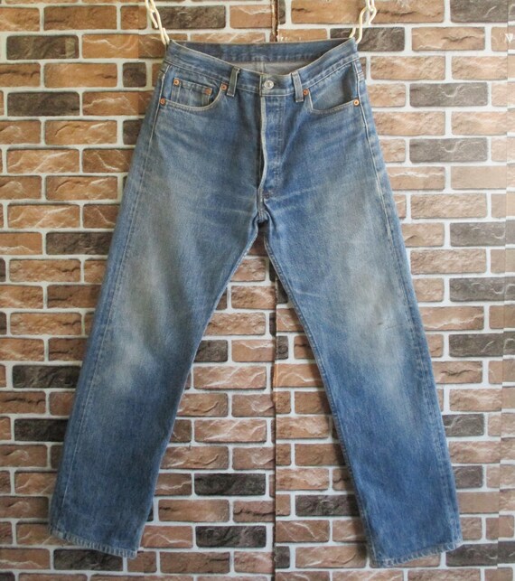 Vintage Early 90s Levi's 501 Made in USA Distressed Faded Vintage Early 90s Levi's 501 Made in USA Distressed Faded
