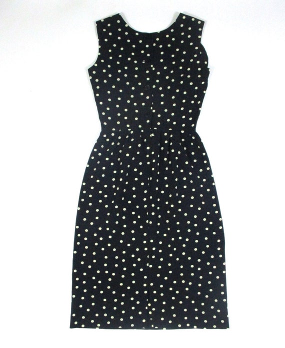 Vintage 90s Polka Dot Pattern Black Color Agnes B… - image 1