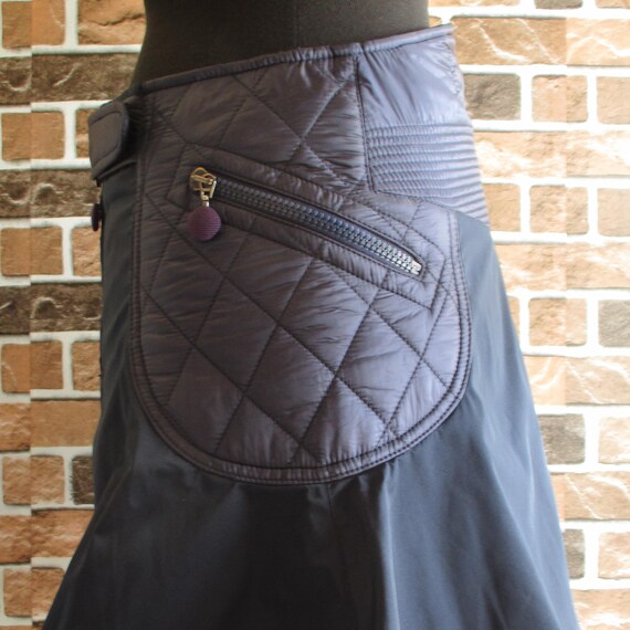 Moncler Solid Navy Blue Color Polyester Quilted A… - image 5