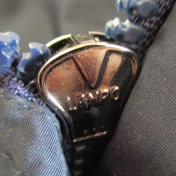 Moncler Solid Navy Blue Color Polyester Quilted A… - image 8