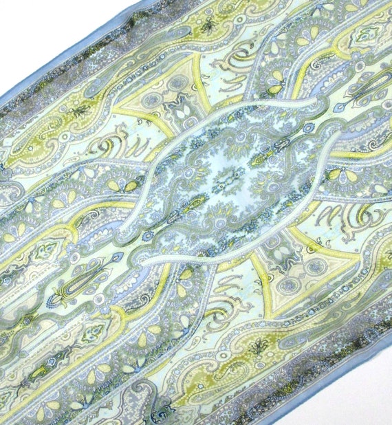 Vintage NOS Mila Schon Paisley Pattern Multicolor… - image 2