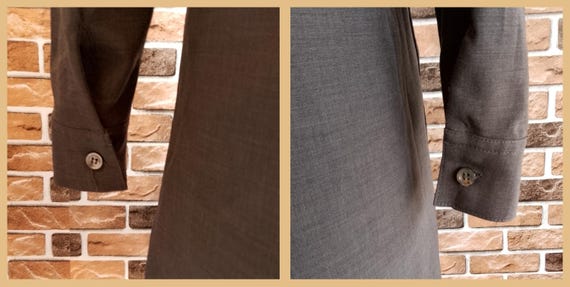 Vintage Mary Quant Basic Dark Gray Pocket Dress E… - image 8