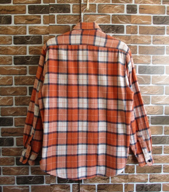 90s Levi's Silvertab Gingham Plaid Pattern Orange… - image 2