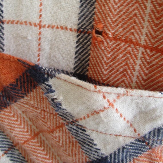 90s Levi's Silvertab Gingham Plaid Pattern Orange… - image 7