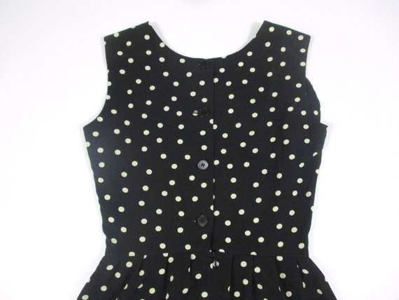 Vintage 90s Polka Dot Pattern Black Color Agnes B… - image 2